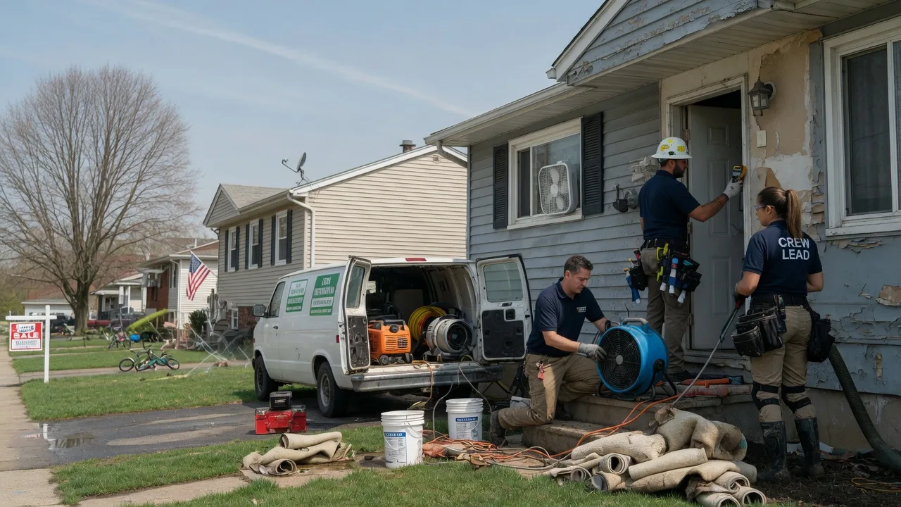 Flood Cleanup in Bellflower, IL near me