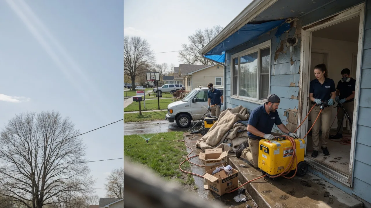 Basement Flood Cleanup in Bellflower, IL near me